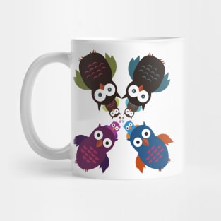 Owl Crowd Mug